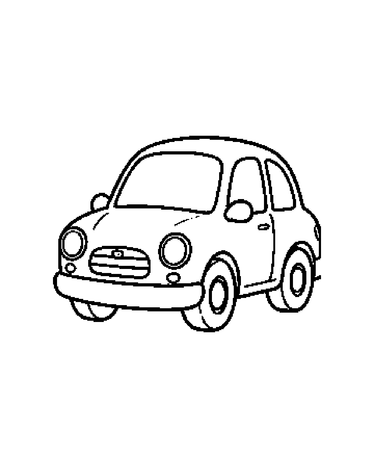 Car printable coloring picture
