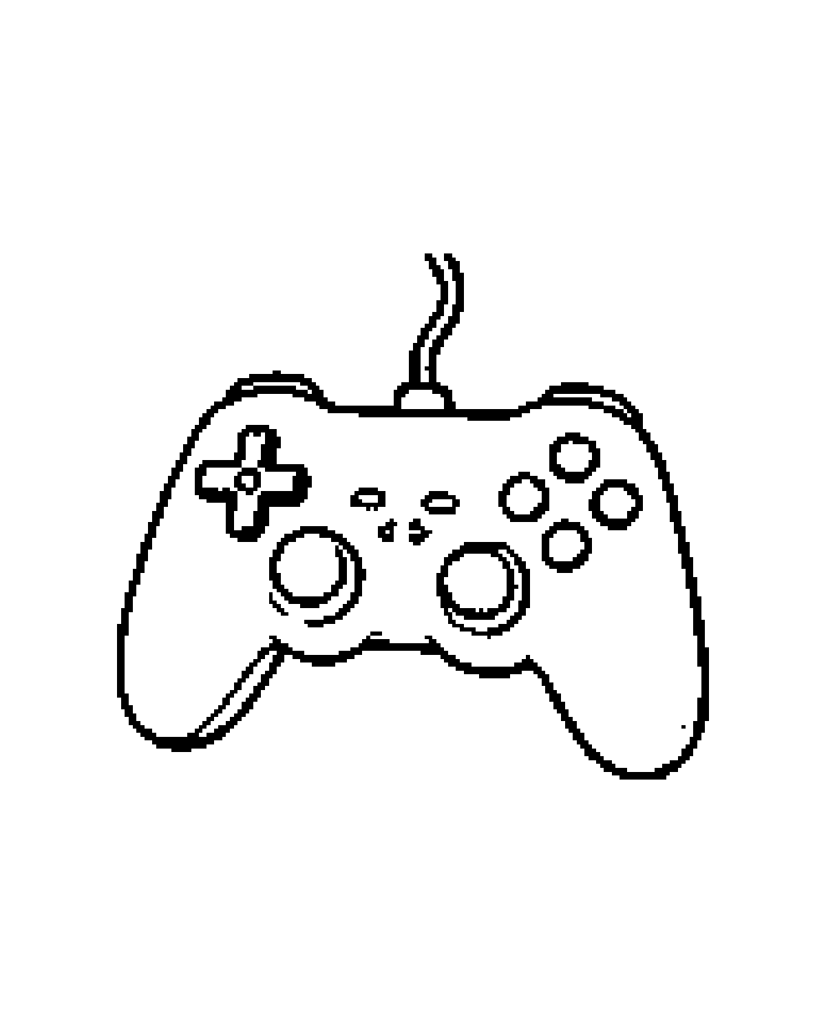 Game Controller printable coloring picture