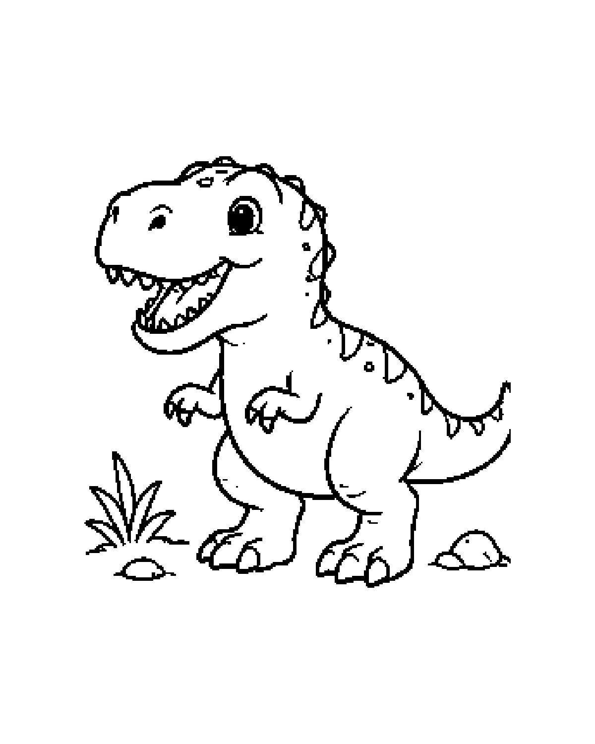 T. Rex printable coloring picture