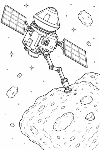 Asteroid Sample Return printable coloring page