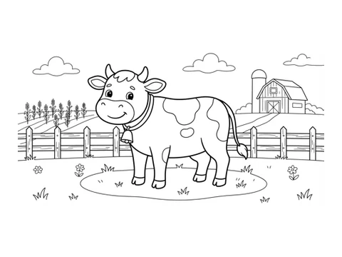 Farm coloring pictures