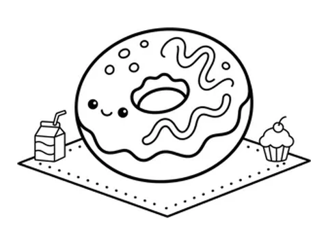 Fun & Food coloring pictures