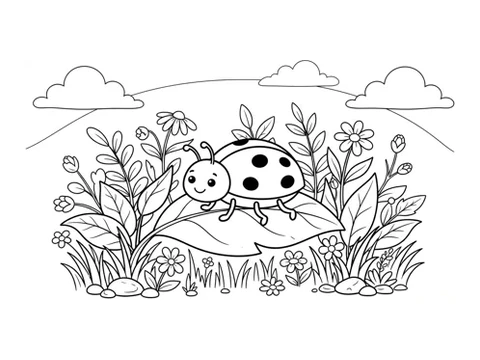 Bugs coloring pictures