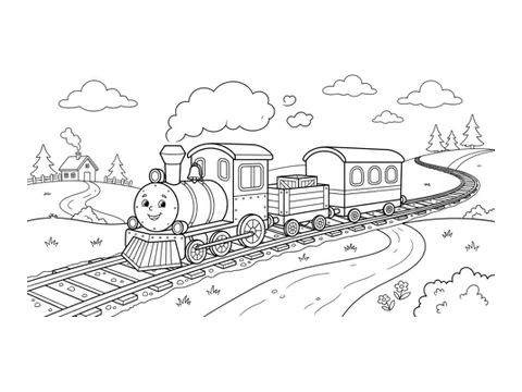 Vehicles coloring pictures