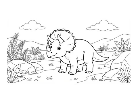 Dinosaurs coloring pictures
