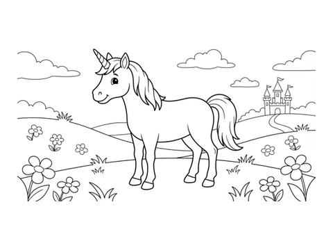 Fantasy coloring pictures