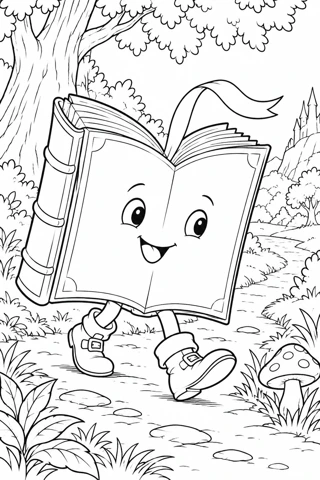 Walking Storybook Adventure printable coloring page